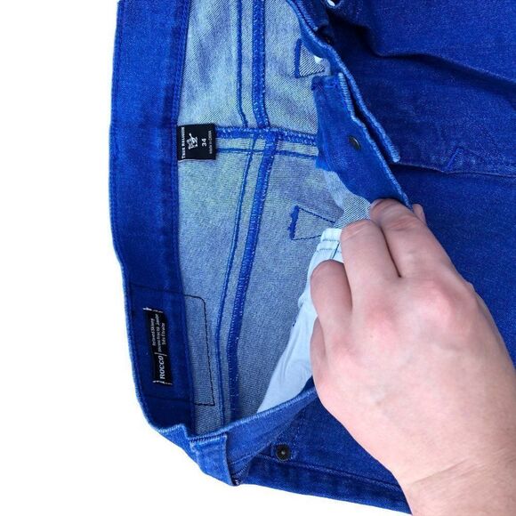 Brand New True Religion Jeans Size 34 ROCCO Blue - Picture 5 of 10